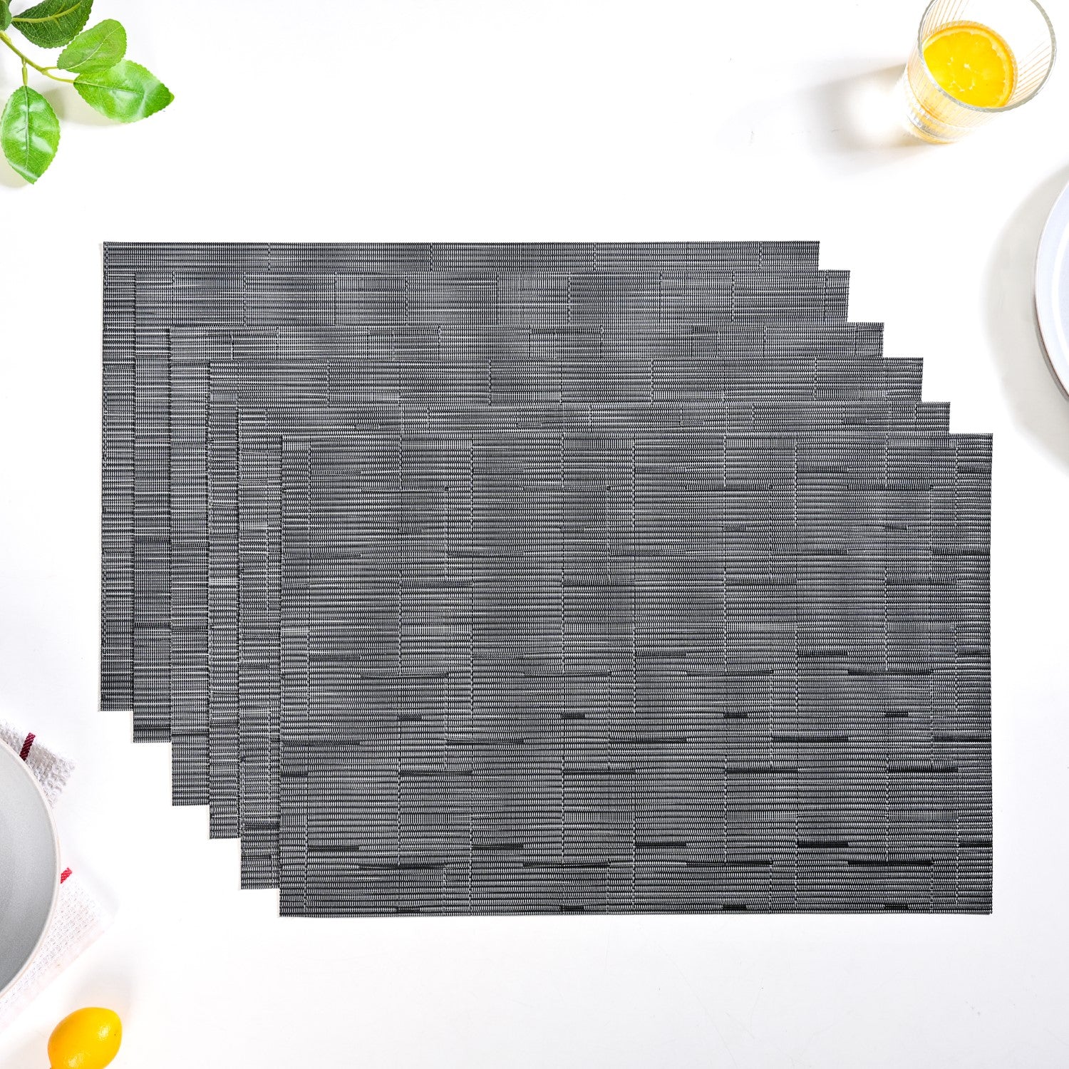 Charcoal Grey Placemat Set Of 6 - Image 2