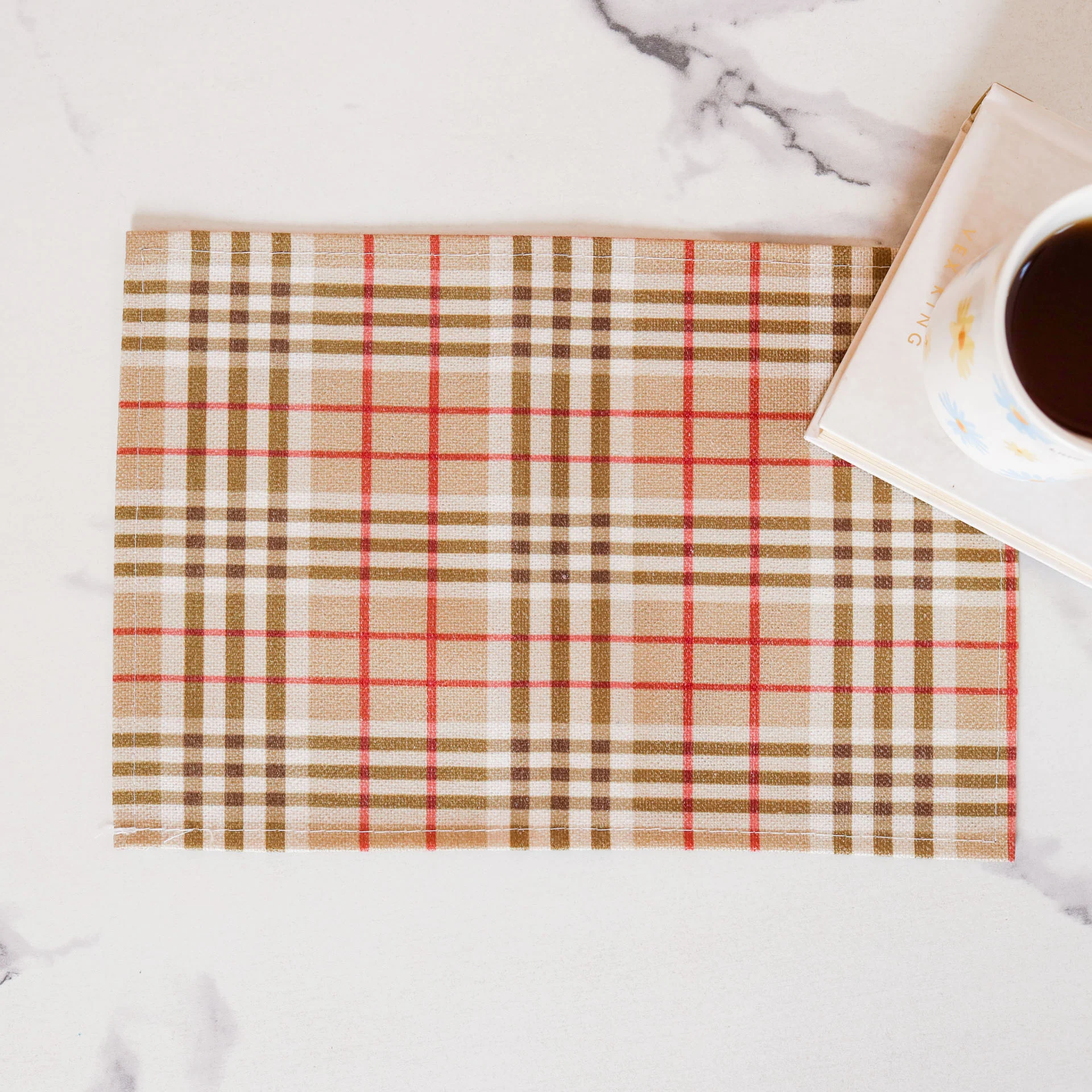 Check Side Table Mat - Image 2
