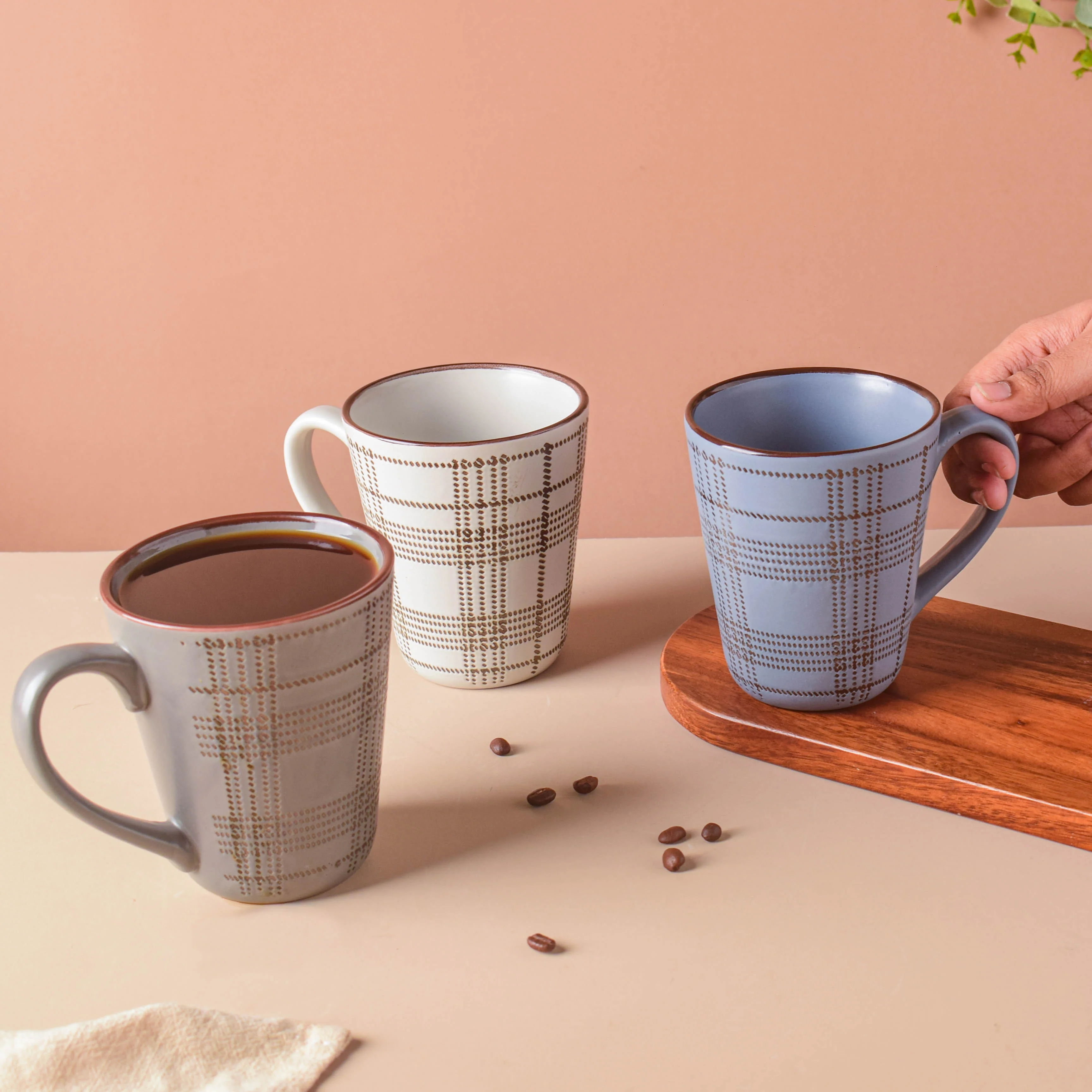 Checkered Formal Coffee Mug - Image 5