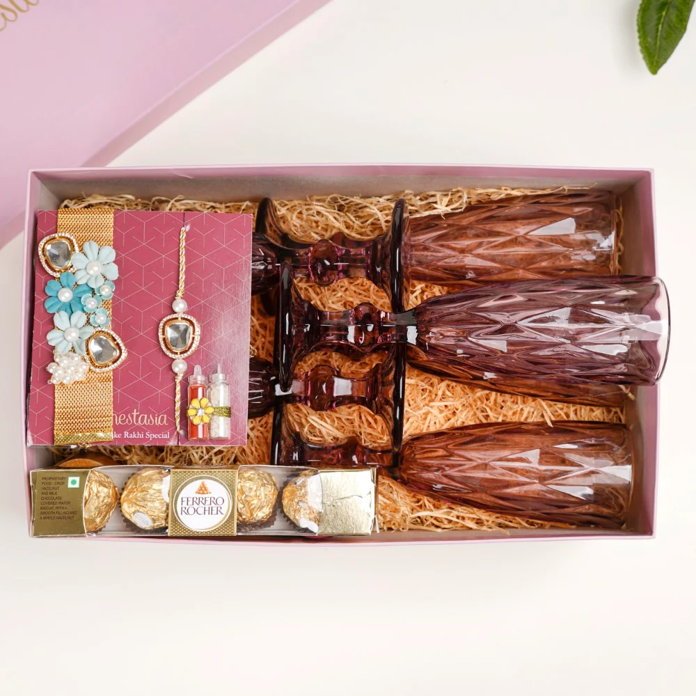Cheers To Rakhi Gift Hamper Set Of 5 - Image 2