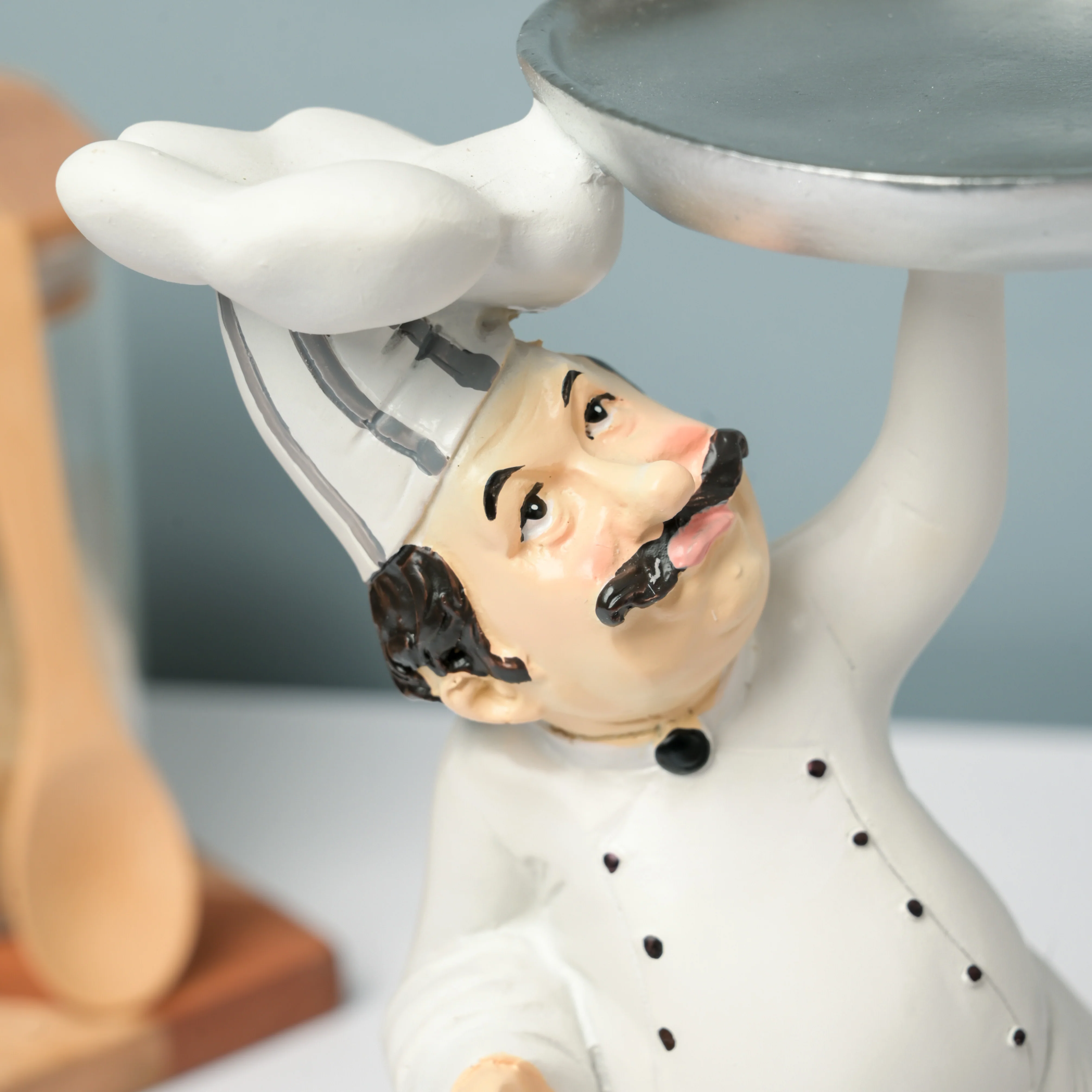 Chef Figurine With Dish - Image 3