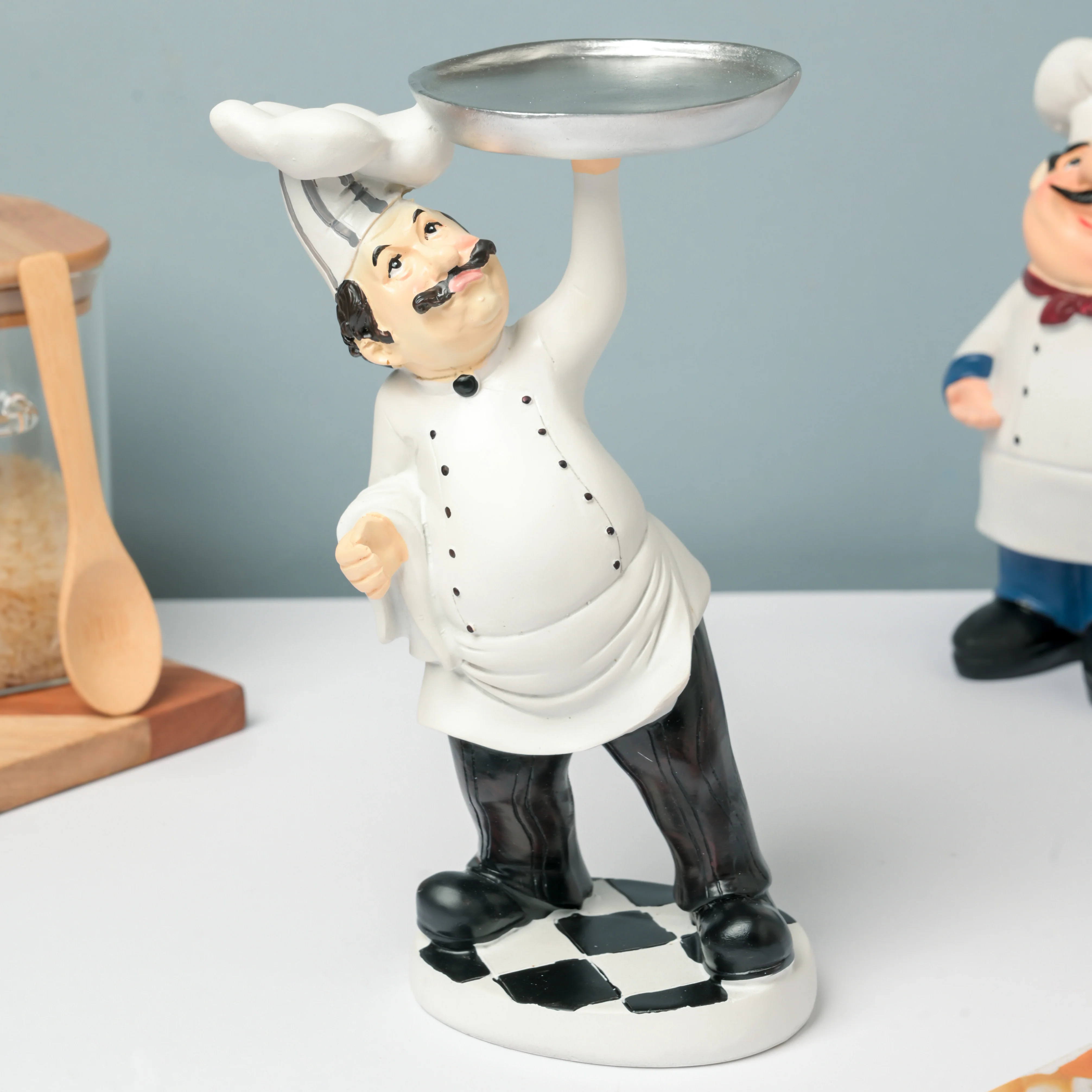 Chef Figurine With Dish - Image 5