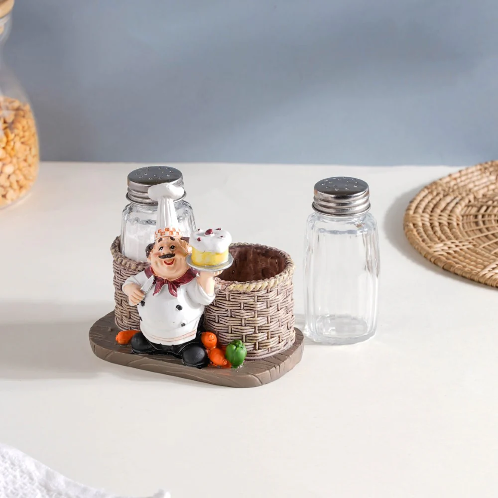 Chef With Cake Salt and Pepper Jars - Image 10