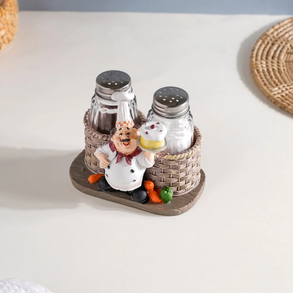Chef With Cake Salt and Pepper Jars - Image 6