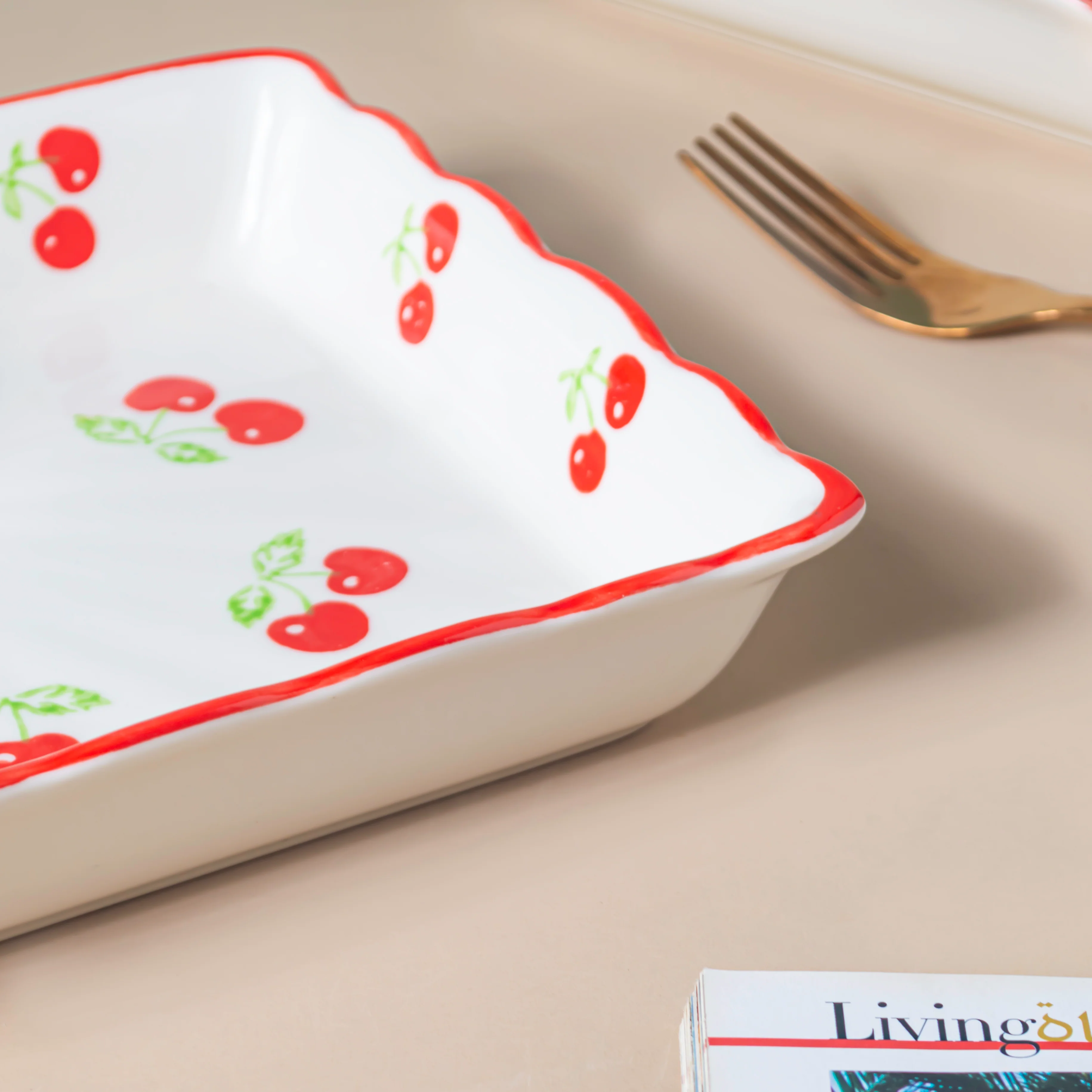 Cherry On Top Sectioned Plate Red - Image 8