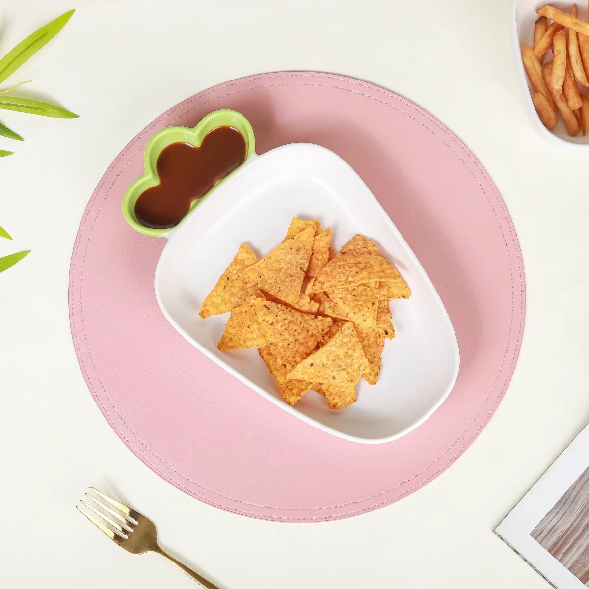 Chip And Dip Platter White Raddish 550 ml - Image 8