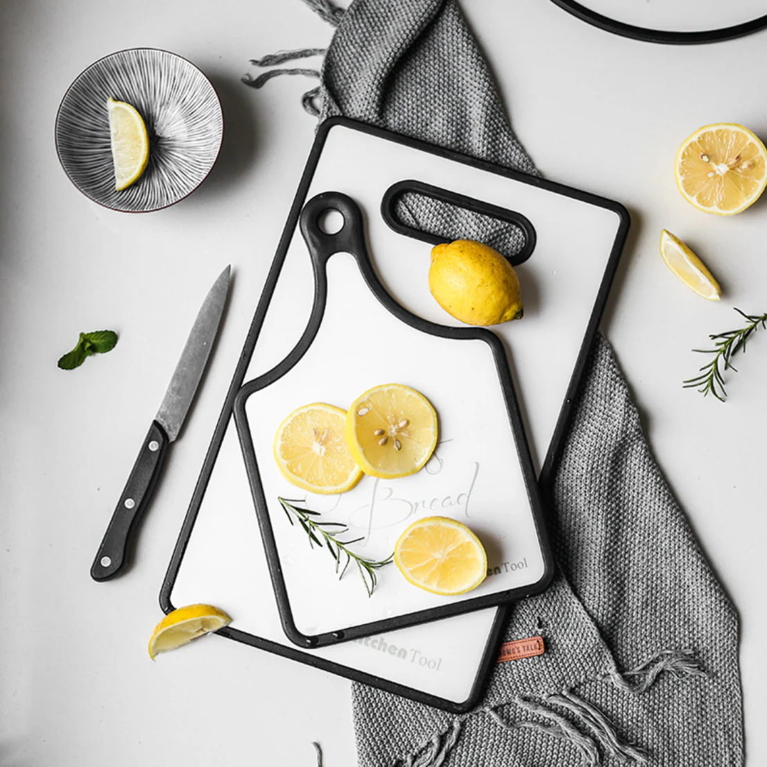 Chopping Board Black and White - Image 2