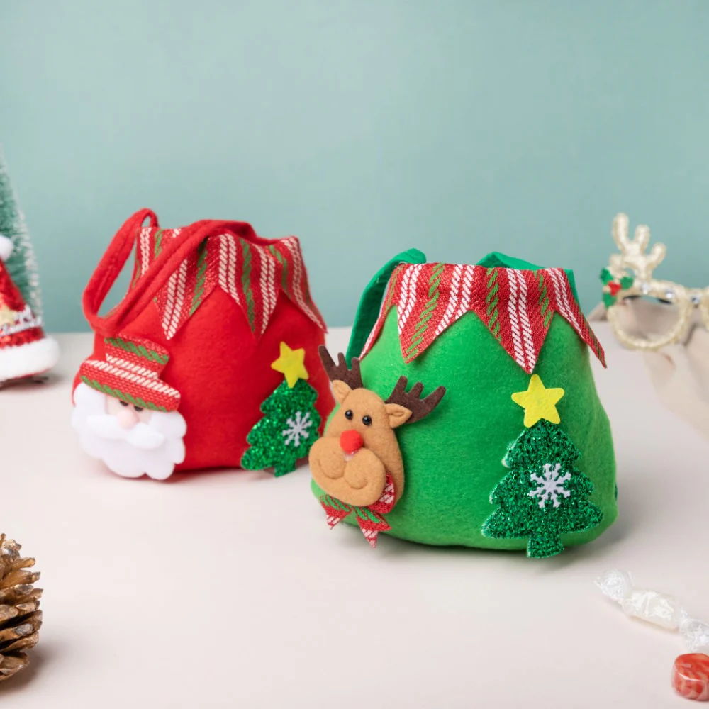Christmas Santa Quirky Gift Bag Red 7 Inch - Image 9