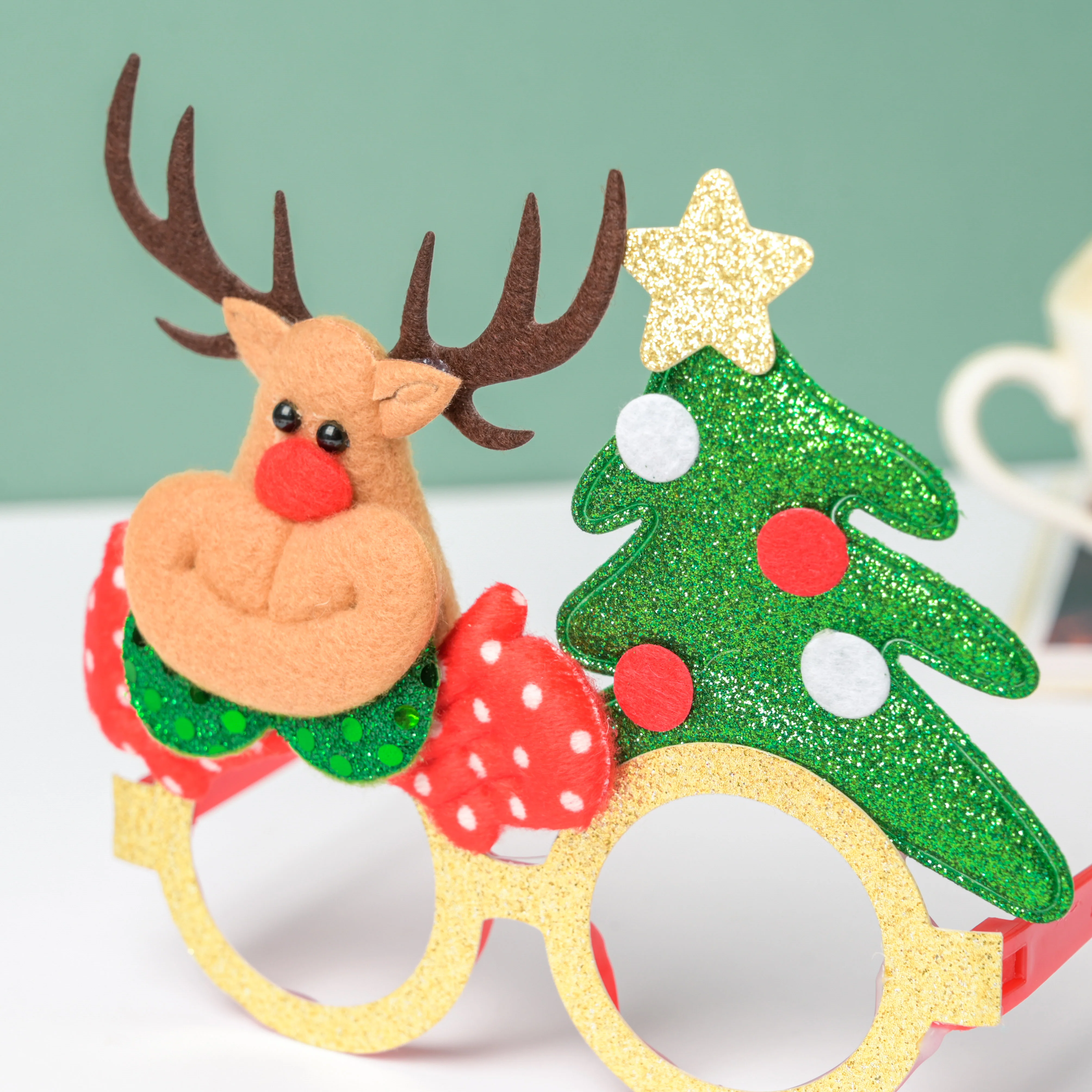 Christmas Tree And Moose Party Eye Frame - Image 3