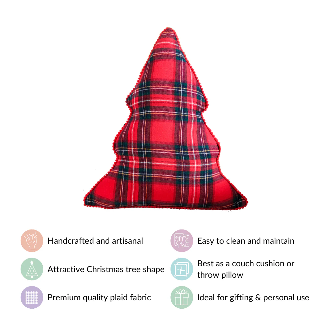 Christmas Tree Decorative Cushion 40x35cm - Image 5
