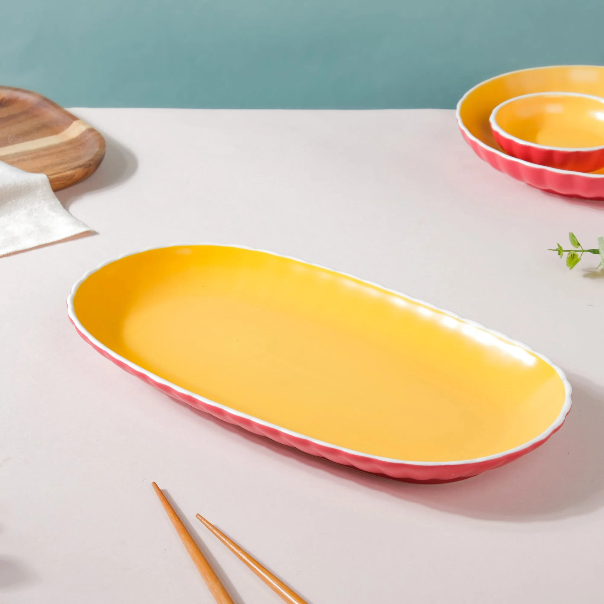 Chrome Long Plate Red 12 Inch - Image 6