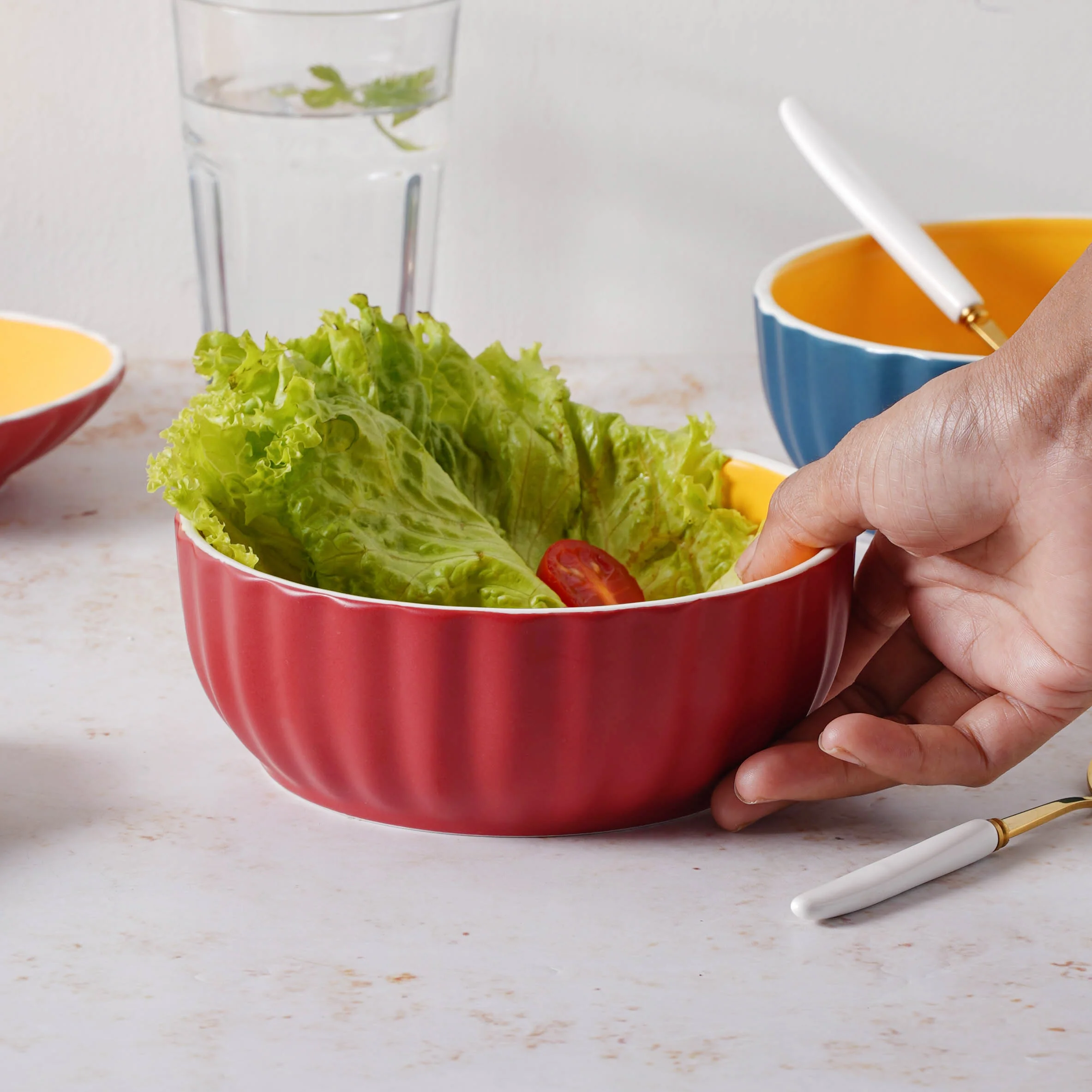 Chrome Salad Bowl 550 ml - Image 10