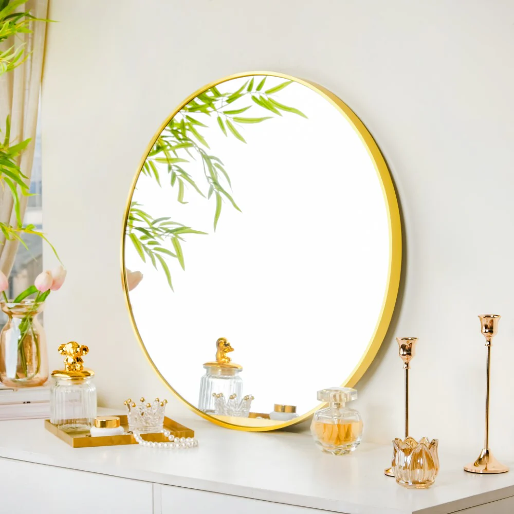 Circle Wall Mirror Gold 23 Inch - Image 3