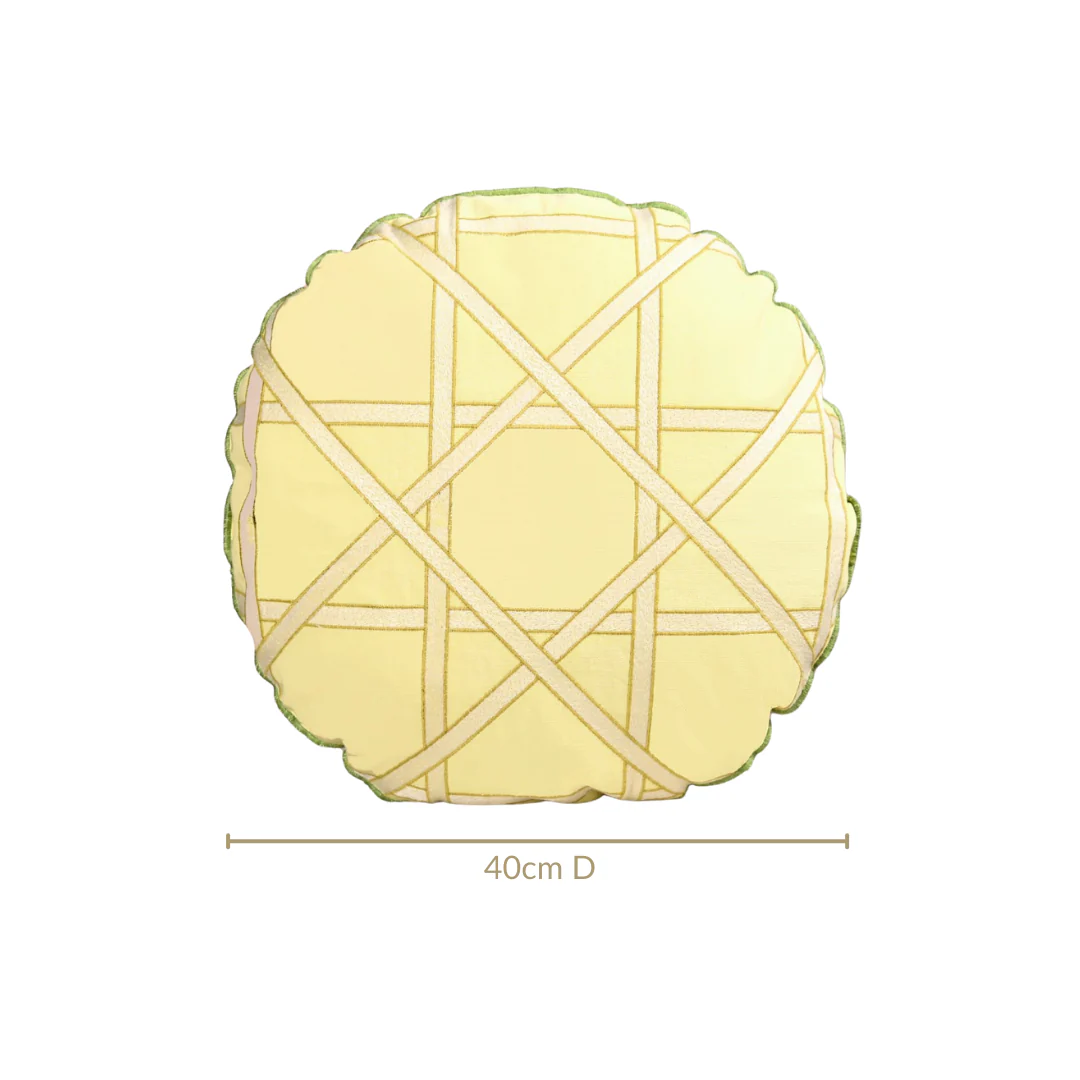 Citrine Stripes Cushion Cover 40cm - Image 3
