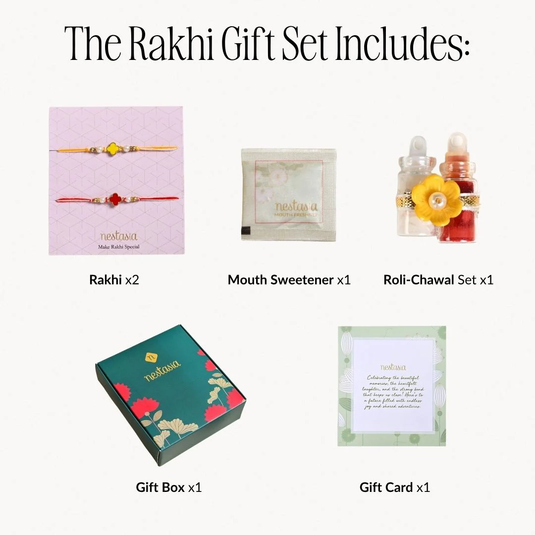 Classic Clover Mauli Rakhi Gift Set - Image 4