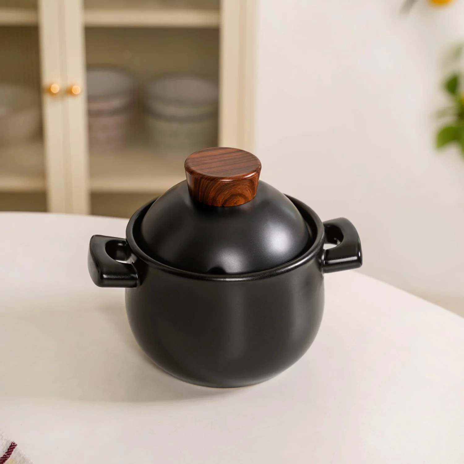 Claymist Chinese Style Ceramic Cooking Pot 1700ml - Image 11