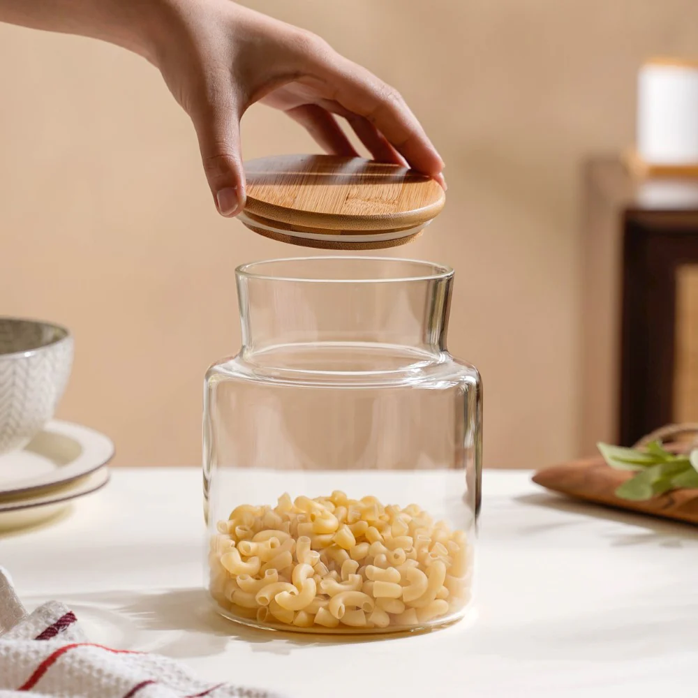 Clear Glass Airtight Container With Lid Small 1.2 L - Image 5
