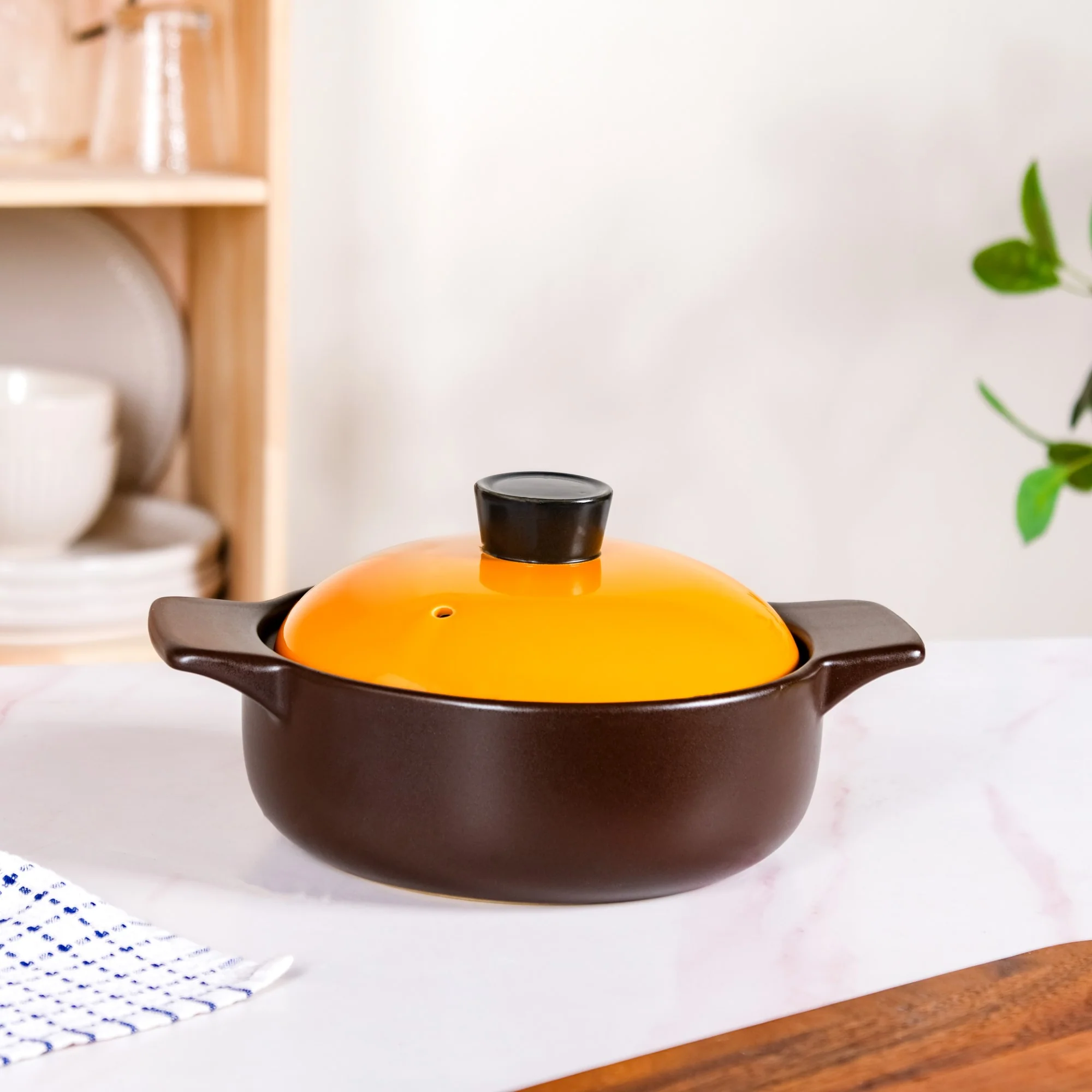 Clementine Ceramic Tureen Cooking Pot With Lid 2300ml - Image 8