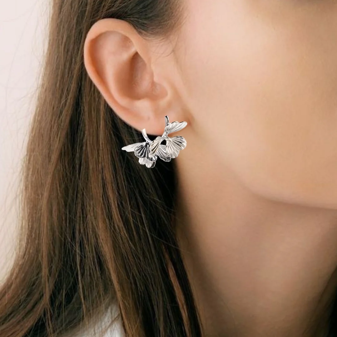 Clover Hoops Silver - Image 5