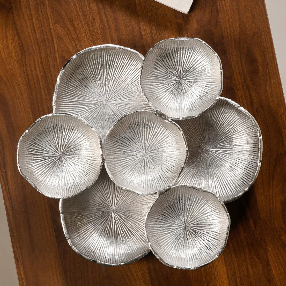 Clustered Bowls Large Platter Silver - Image 6