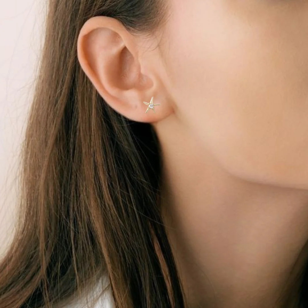 Coastal Treasures Dainty Gold Studs Set Of 3 - Image 5