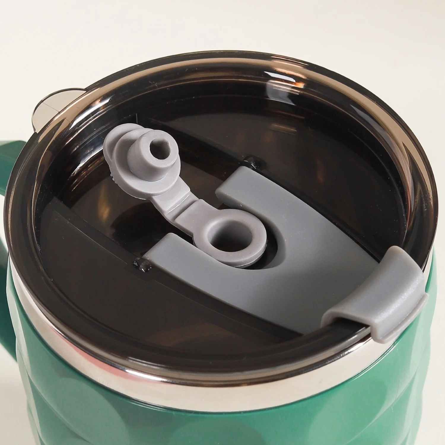 Coffee Mug With Lid Set Of 2 Green 400ml - Image 8