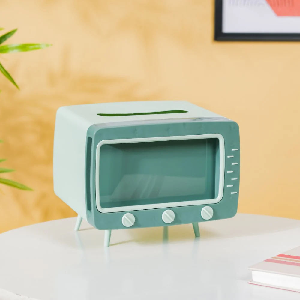 TV Tissue Box With Stand Green - Image 7
