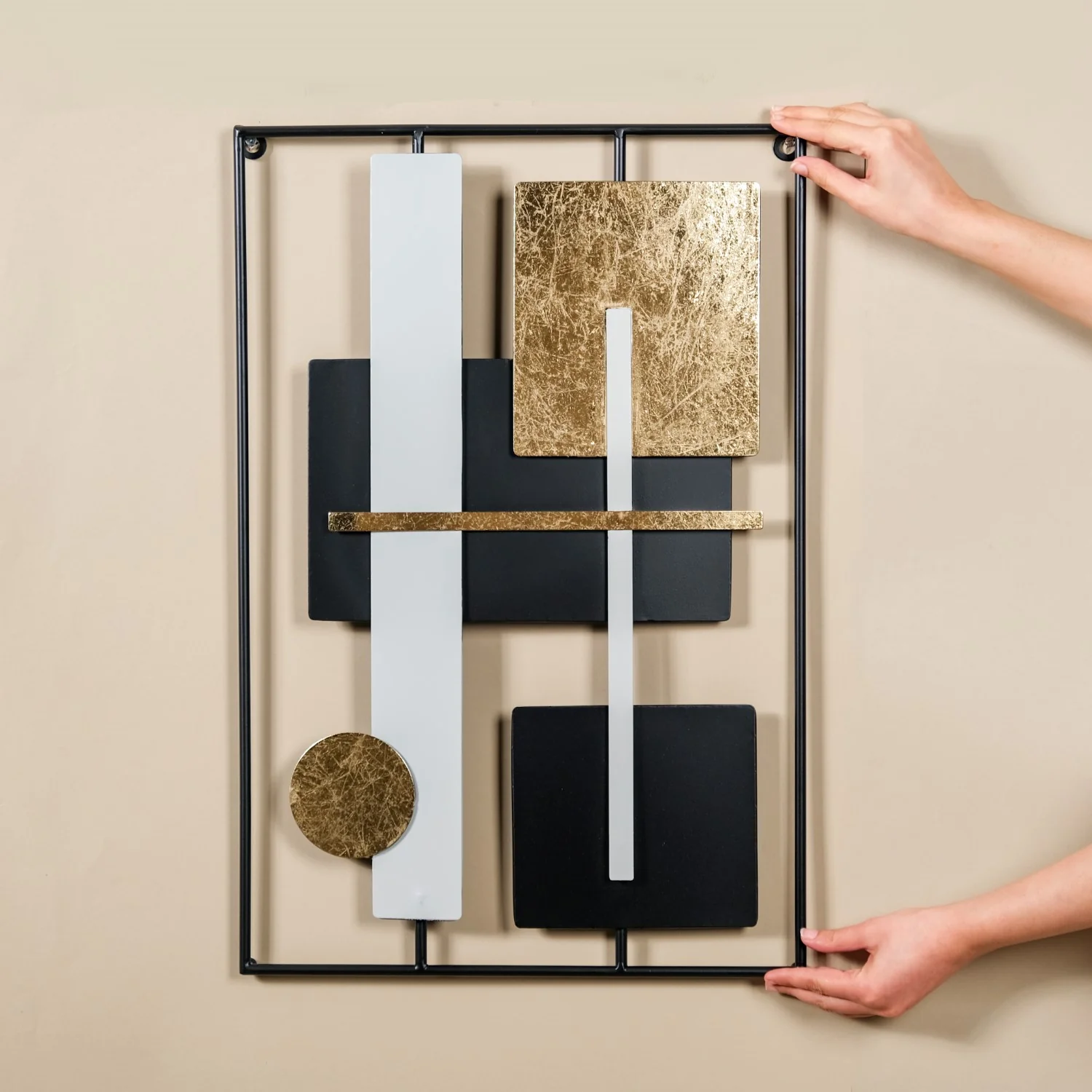 Concept Art Abstract Metal Wall Decor Set Of 2 23x15 Inch - Image 4