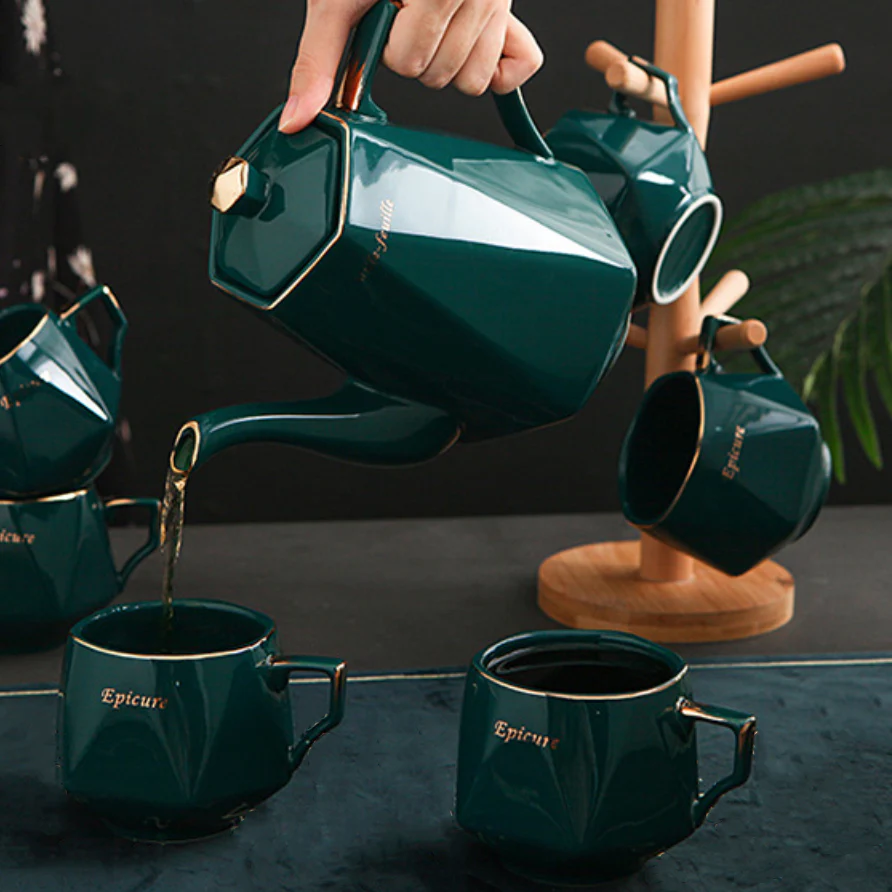 Contemporary Tea Set Green - Image 17
