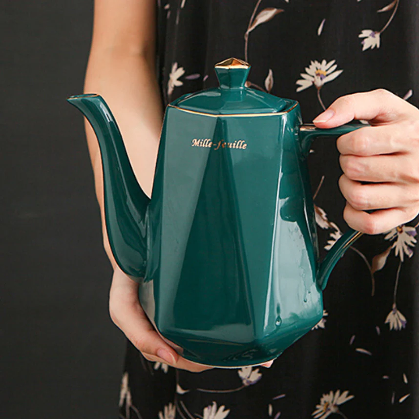 Contemporary Tea Set Green - Image 4