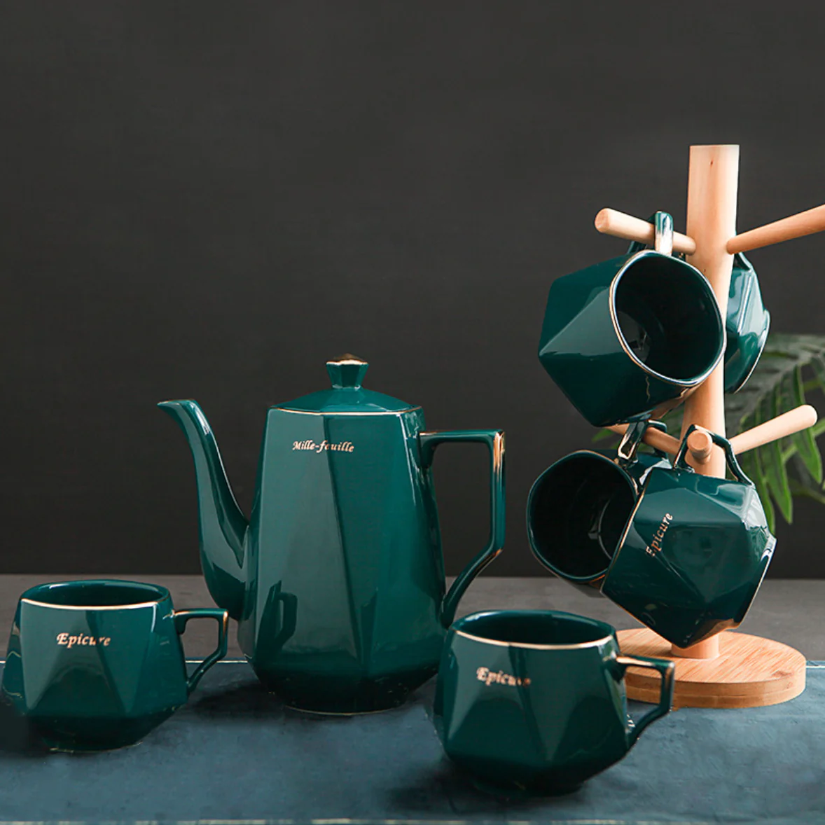 Contemporary Tea Set Green - Image 5