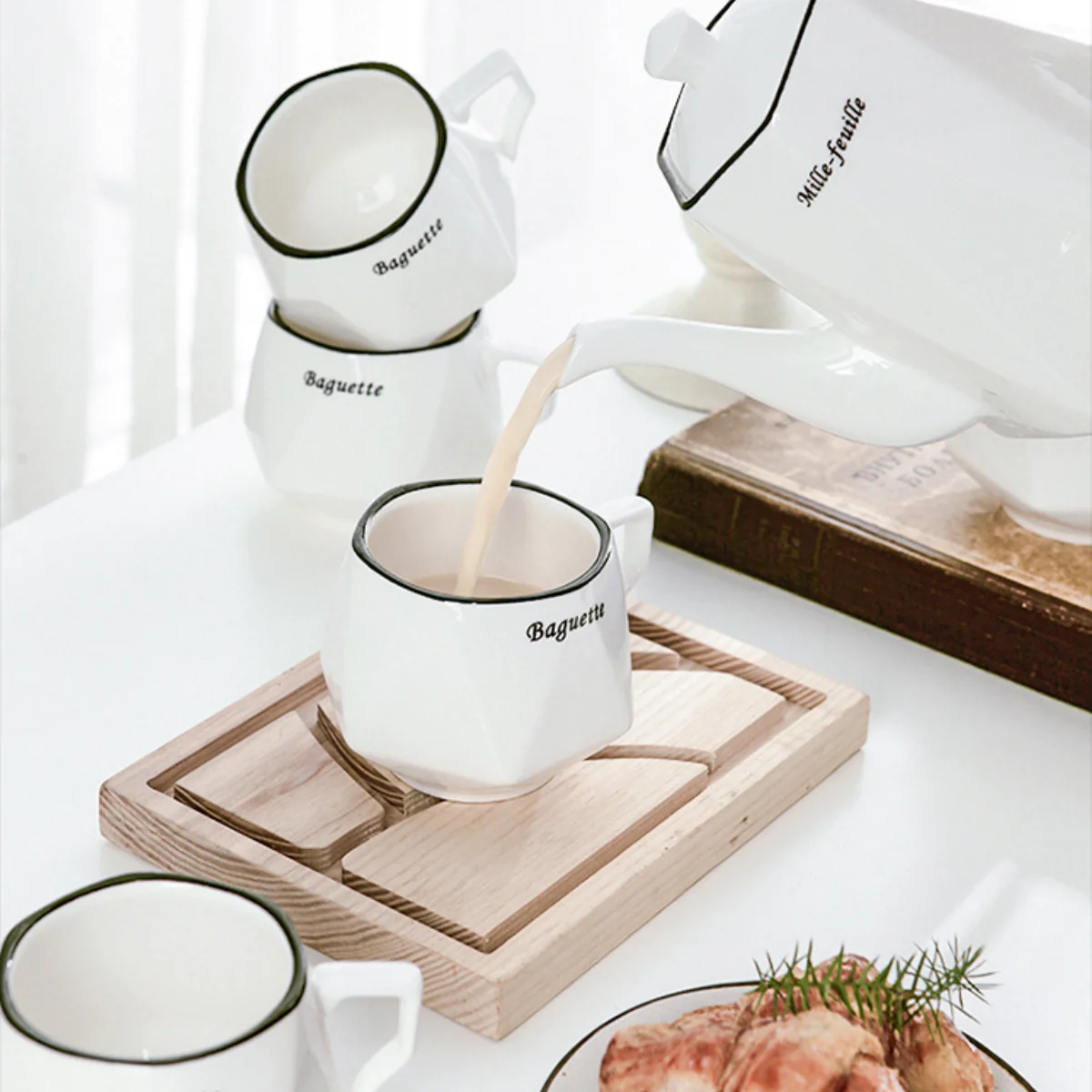 Contemporary Tea Set White - Image 10