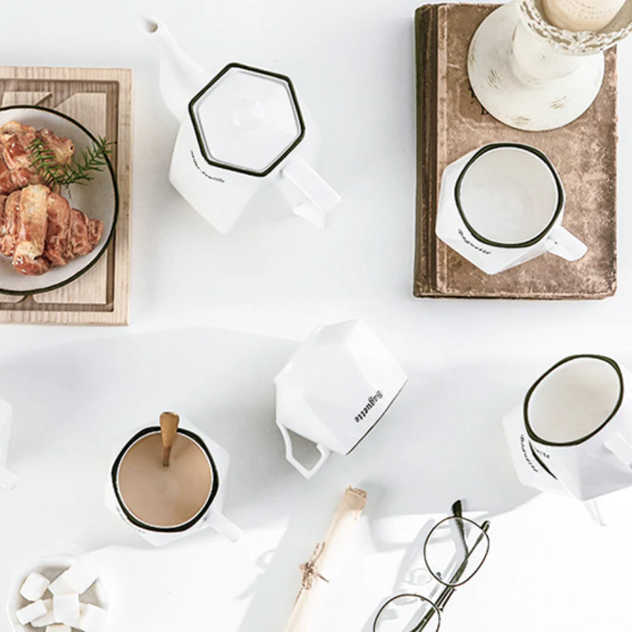 Contemporary Tea Set White - Image 12