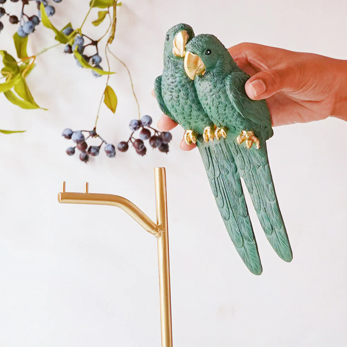 Birds Showpiece Green - Image 2