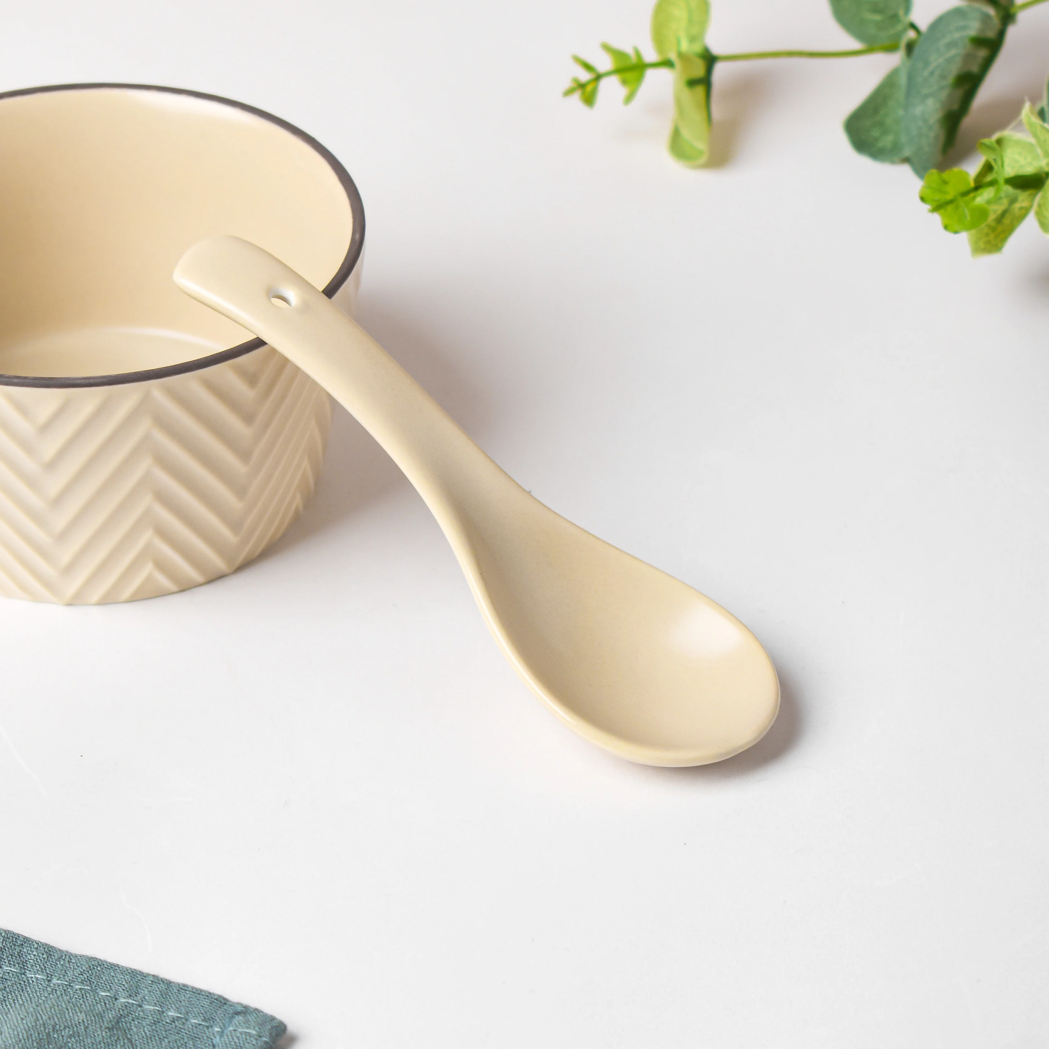 Crème De La Crème Ceramic Soup Spoon