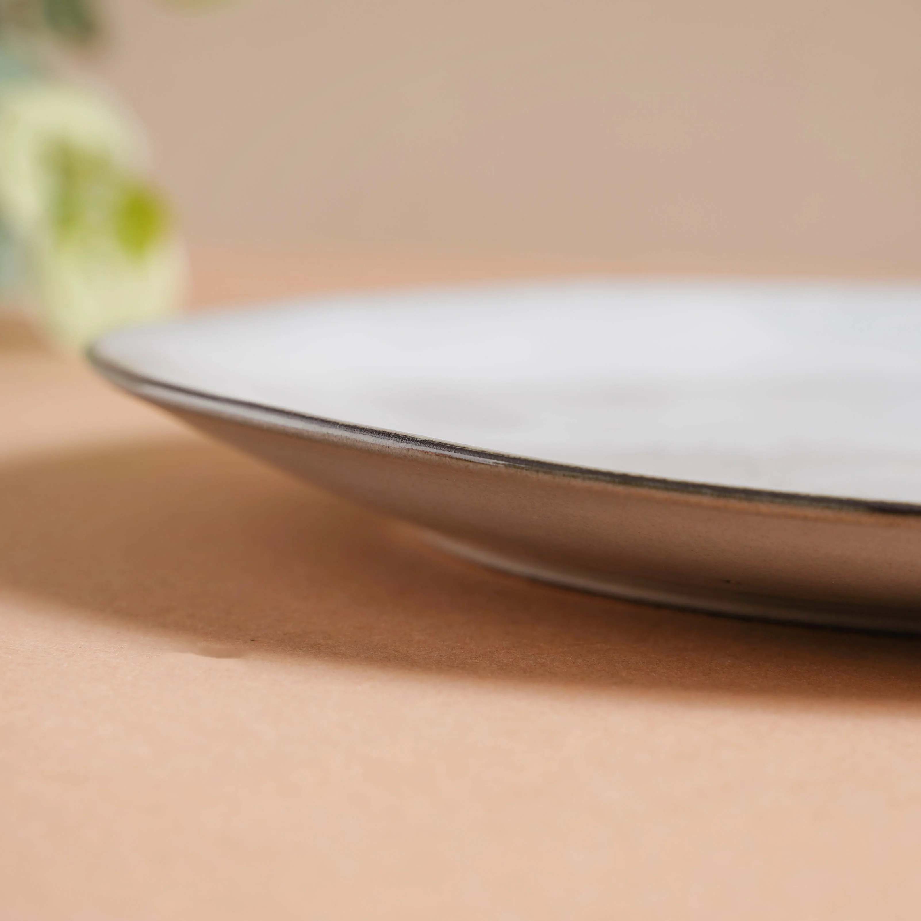 Criselda Grey Gloss Snack Plate 8 Inch - Image 7