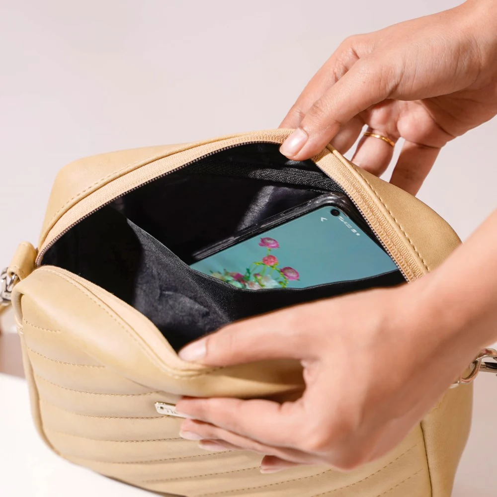 Crossbody Bag Beige - Image 13
