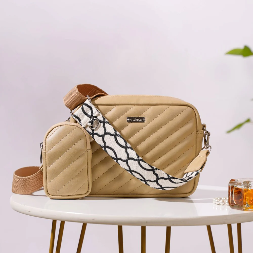 Crossbody Bag Beige - Image 6