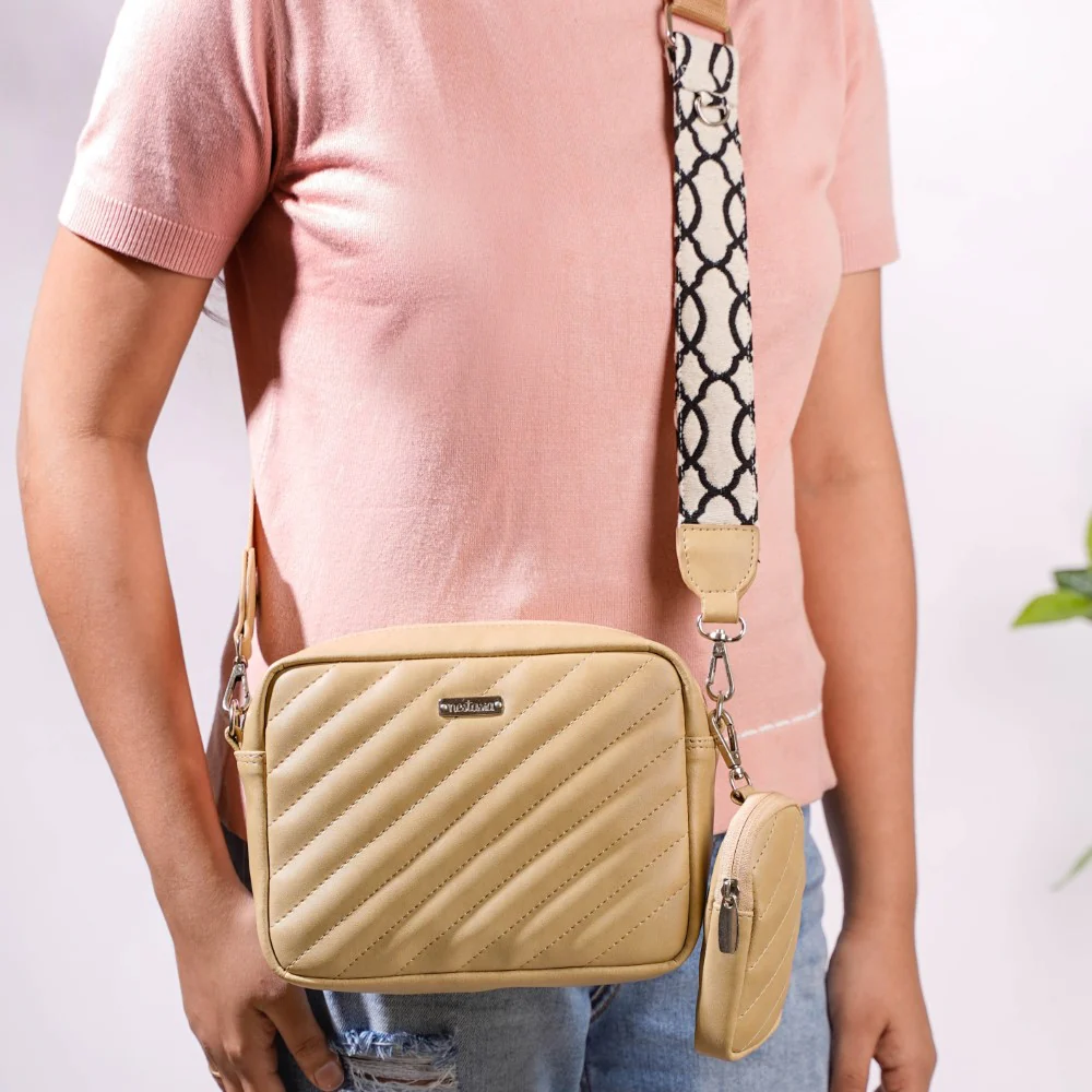 Crossbody Bag Beige - Image 7