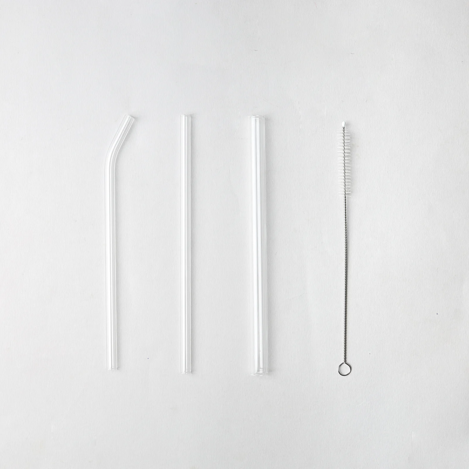 Crystal Clear Glass Straw Set of 3 - Image 10