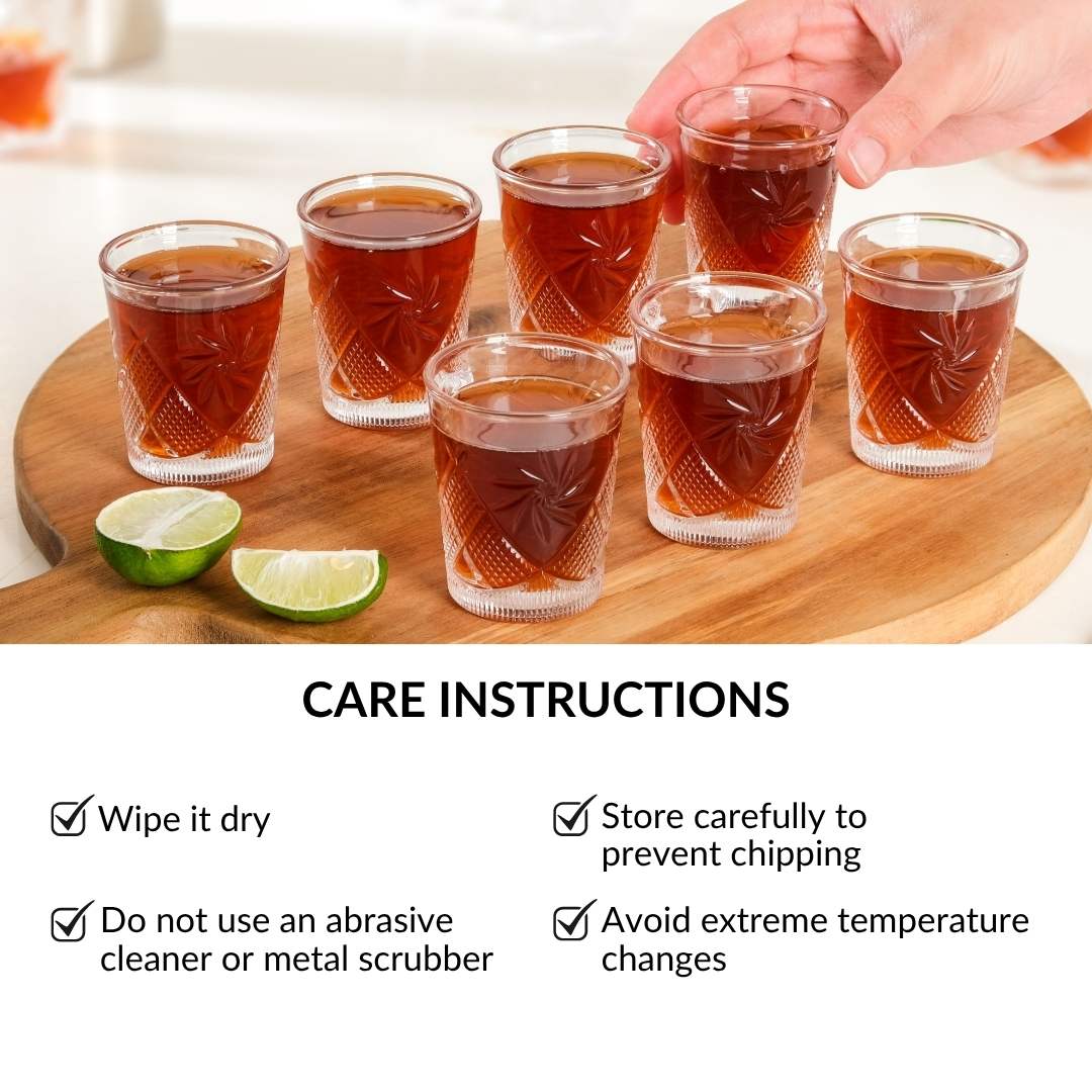 Crystal Flower Shot Glass Set Of 12 55ml - Image 6