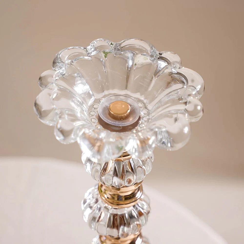 Crystal Luxury Candle Stand Set Of 2 - Image 10