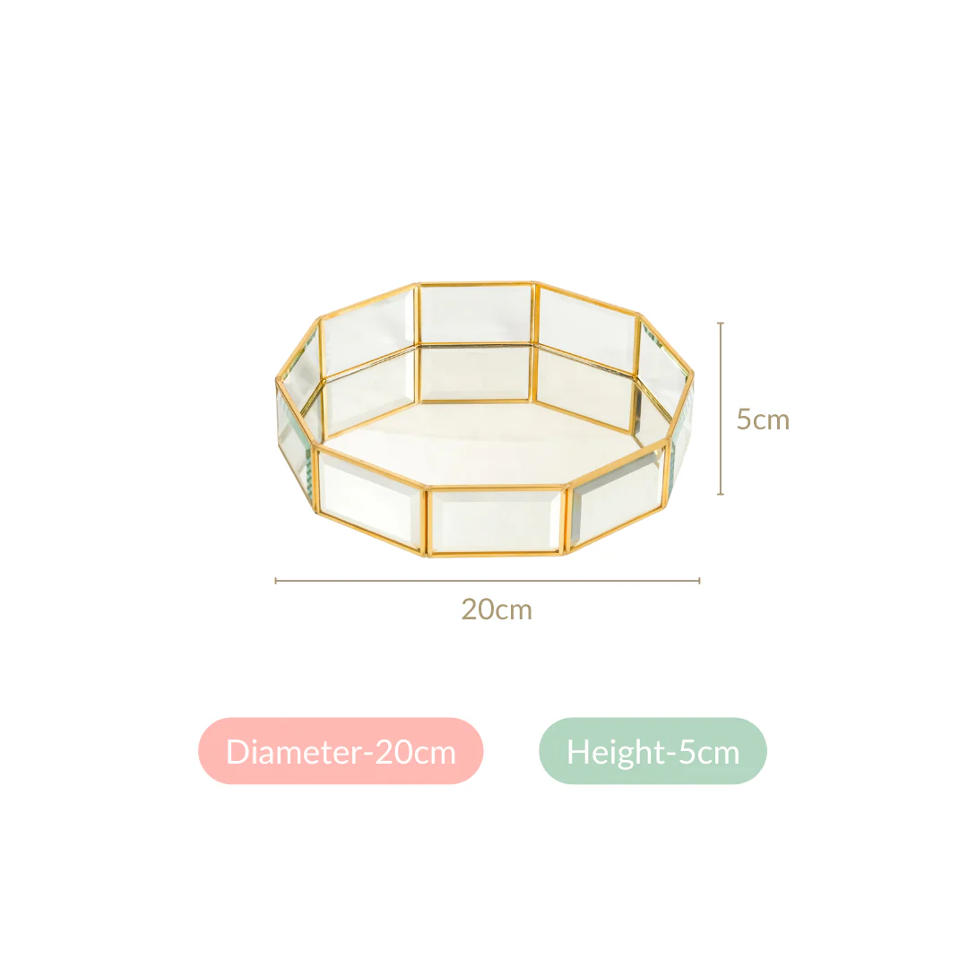 Crystal Mirrored Vanity Tray Small - Image 4