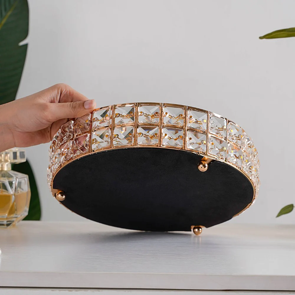 Crystal Round Mirror Tray Small - Image 6