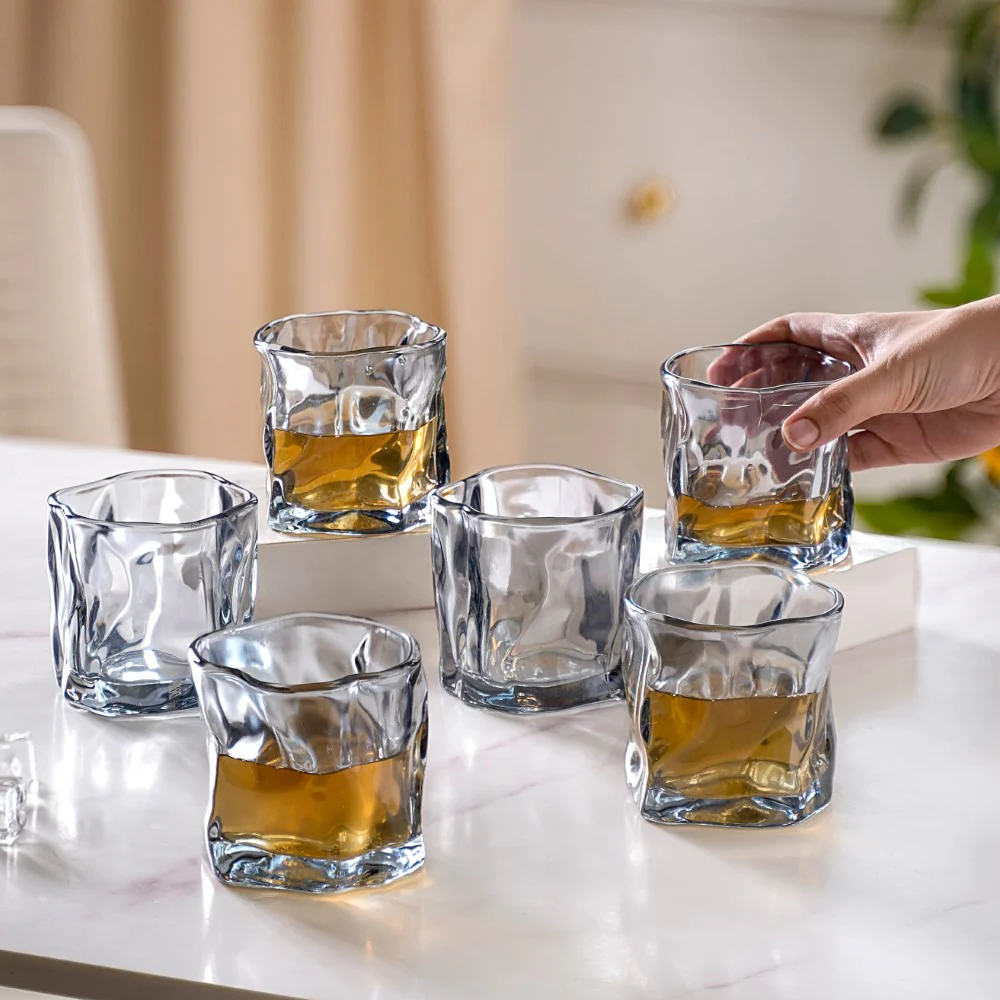 Crystal Water Glass Grey Set of 6 - Image 2