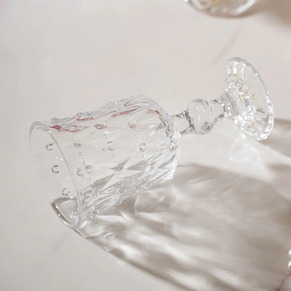 Crystal Wine Glass With Stem Set Of 4 200 ml - Image 8