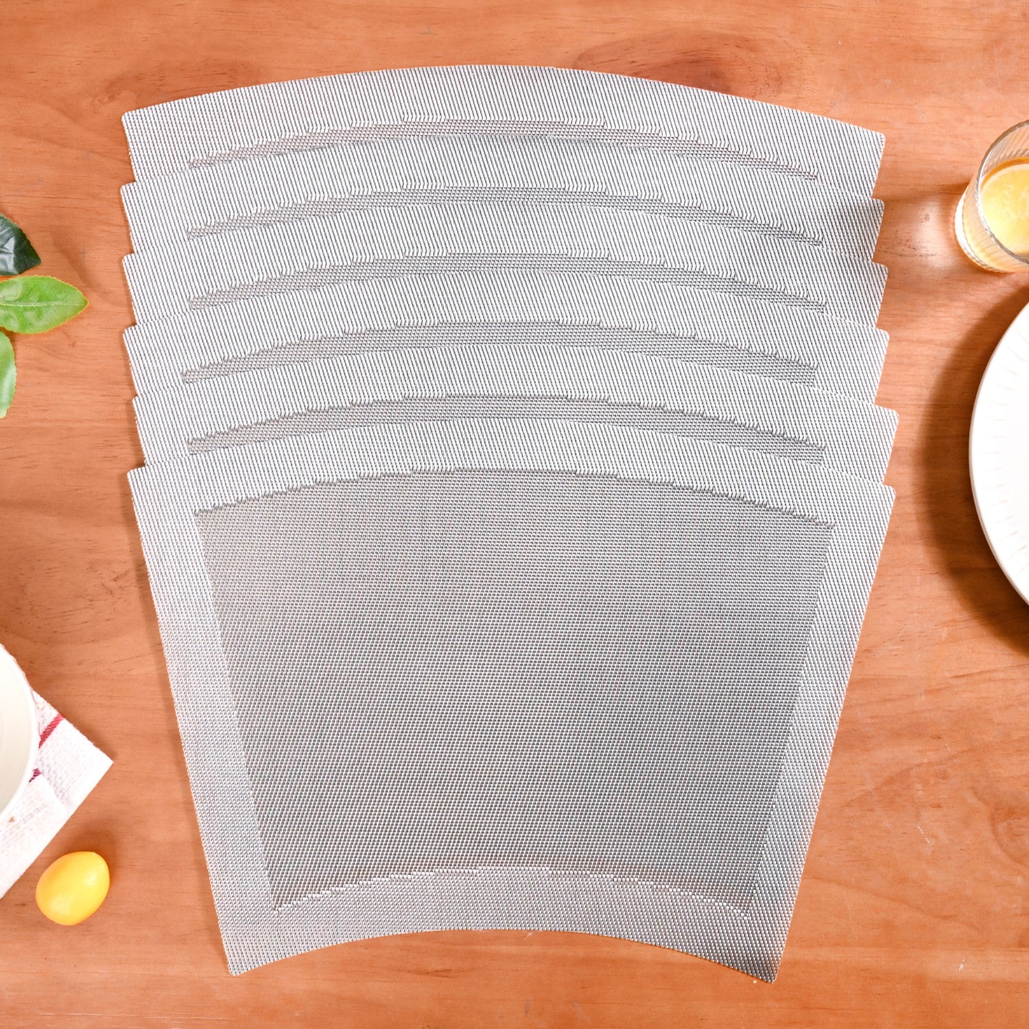 Curved Contemporary Placemat Set Of 6 - Image 2