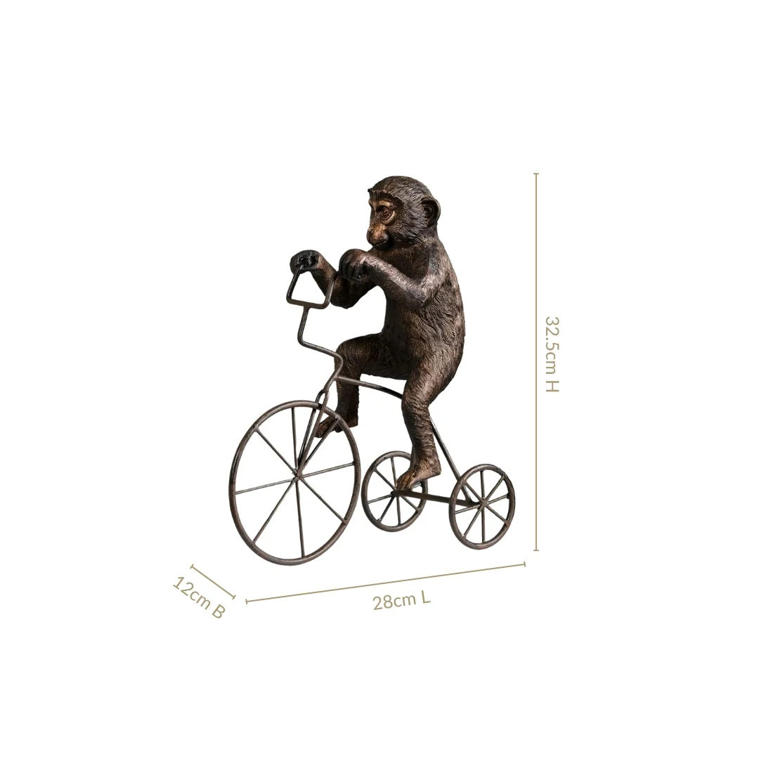 Cyclist Monkey Decorative Art - Image 4