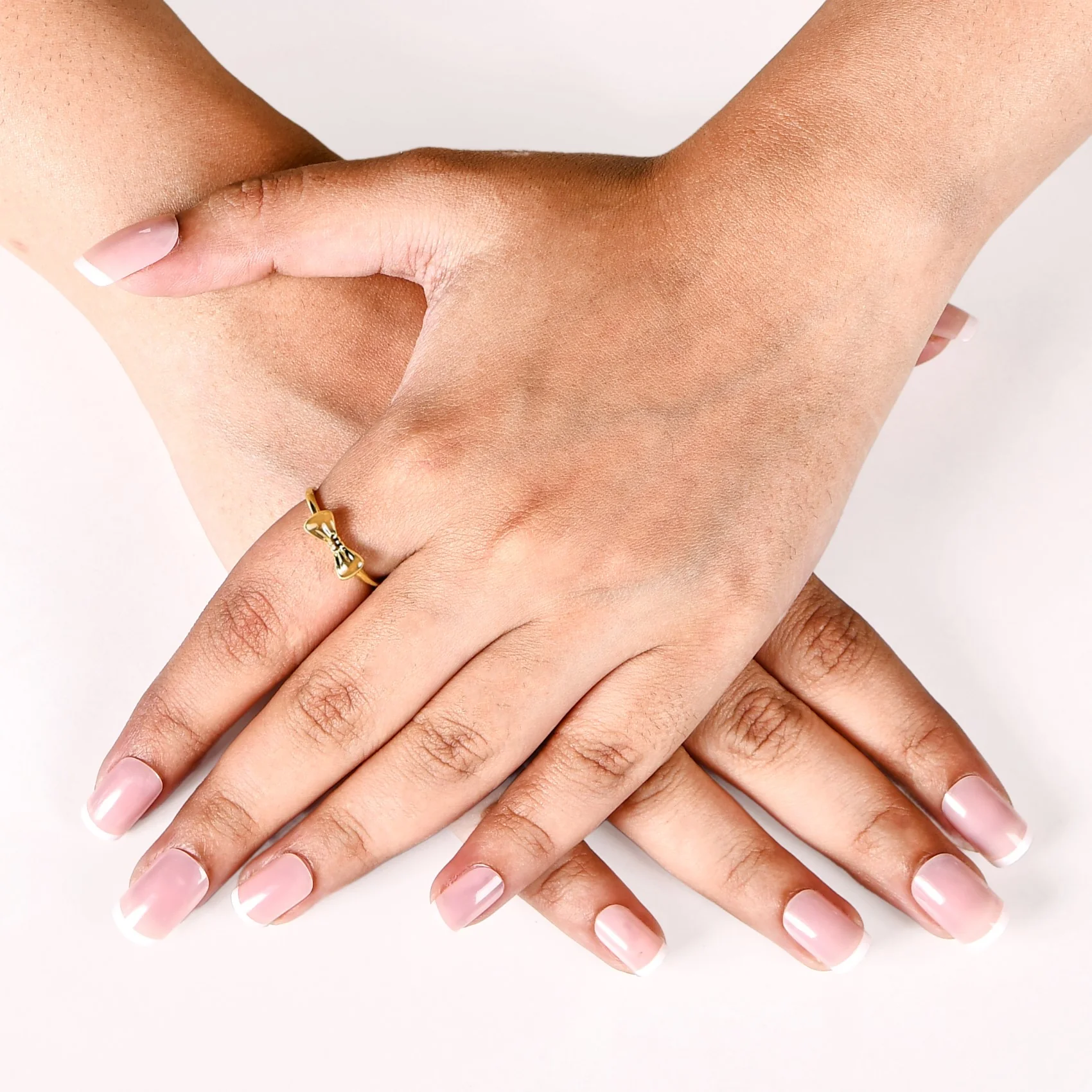 Dainty Gold Bow Statement Ring - Image 2