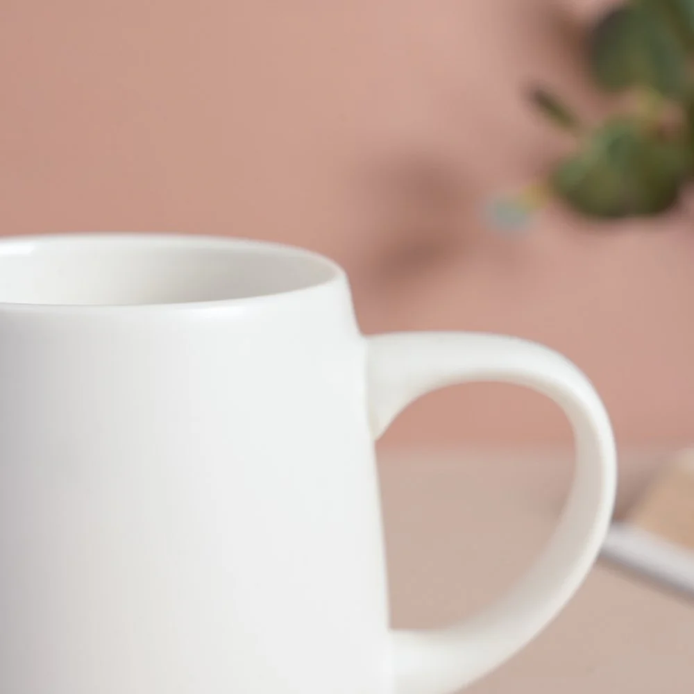 Daisy White Ceramic Cup 250 ml - Image 5